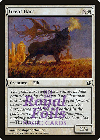Great Hart 4x FOIL BNG MTG Born of the Gods Common MINT white