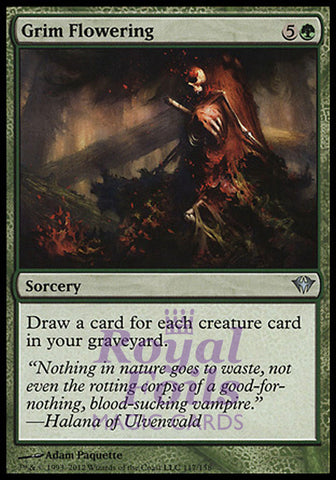 Grim Flowering 2x FOIL DKA MTG Dark Ascension Uncommon NM green