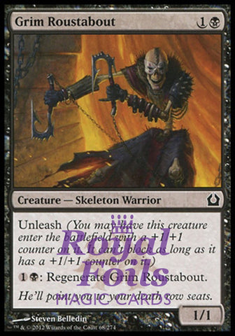 Grim Roustabout 4x FOIL RTR MTG Return to Ravnica Common MINT black
