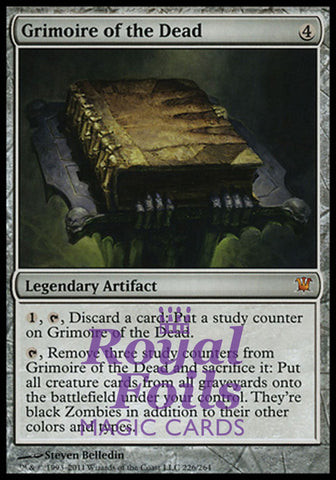 **1x FOIL Grimoire of the Dead** ISD MTG Innistrad Mythic MINT artifact
