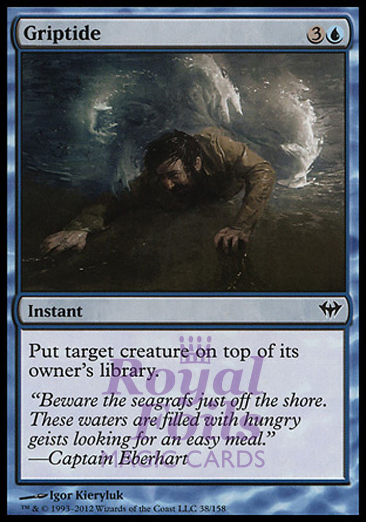 Griptide 4x FOIL DKA MTG Dark Ascension Common MINT blue