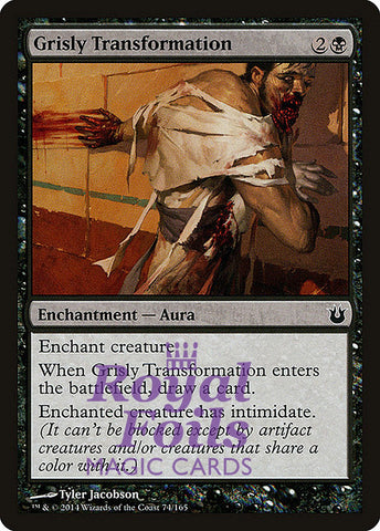 Grisly Transformation 4x FOIL BNG MTG Born of the Gods Common MINT black