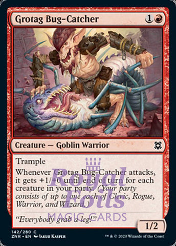 Grotag Bug-Catcher 4x FOIL ZNR MTG Zendikar Rising Common MINT red