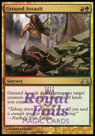 Ground Assault 2x FOIL GTC MTG Gatecrash Uncommon MINT red green