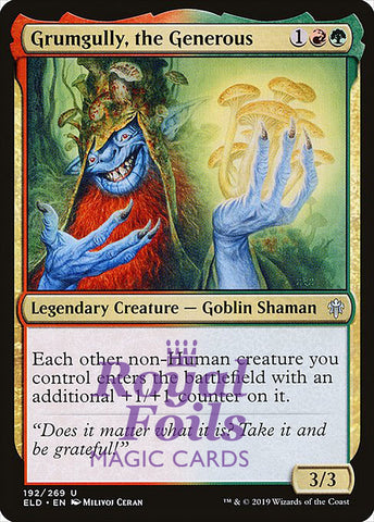 Grumgully, the Generous 2x FOIL ELD MTG Throne of Eldraine Uncommon MINT red green