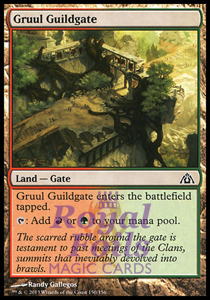 Gruul Guildgate 2x FOIL DGM MTG Dragon's Maze Common MINT red green