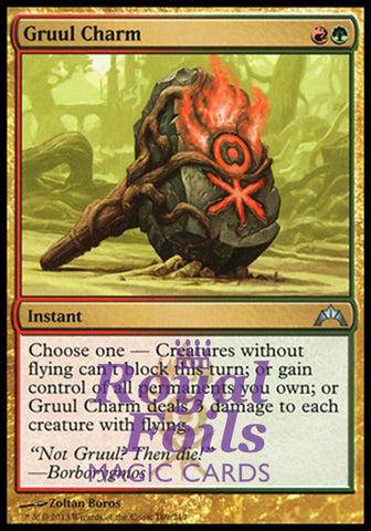 **2x FOIL Gruul Charm** GTC MTG Gatecrash Uncommon MINT red green