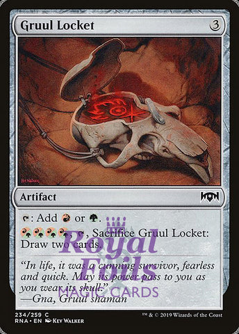 **2x FOIL Gruul Locket** RNA MTG Ravnica Allegiance Common MINT artifact