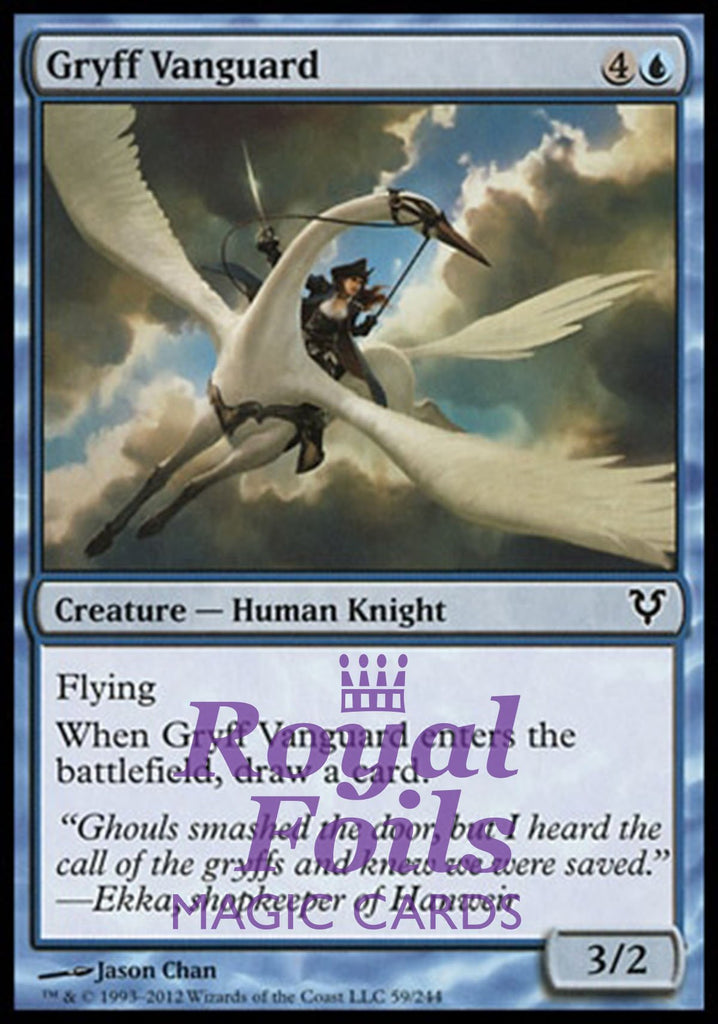 **3x FOIL Gryff Vanguard** AVR MTG Avacyn Restored Common MINT blue