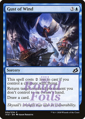 Gust of Wind 4x FOIL IKO MTG Ikoria Common MINT blue