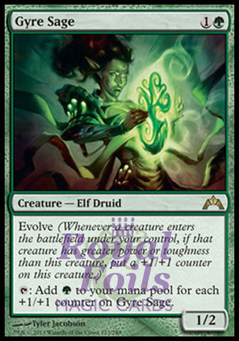 **1x FOIL Gyre Sage** GTC MTG Gatecrash Rare MINT green