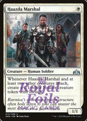 **2x FOIL Haazda Marshal** GRN MTG Guilds of Ravnica Uncommon MINT white