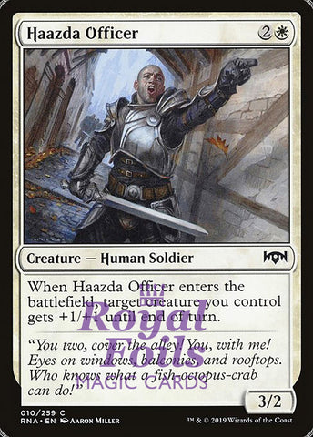 Haazda Officer 4x FOIL RNA MTG Ravnica Allegiance Common MINT white