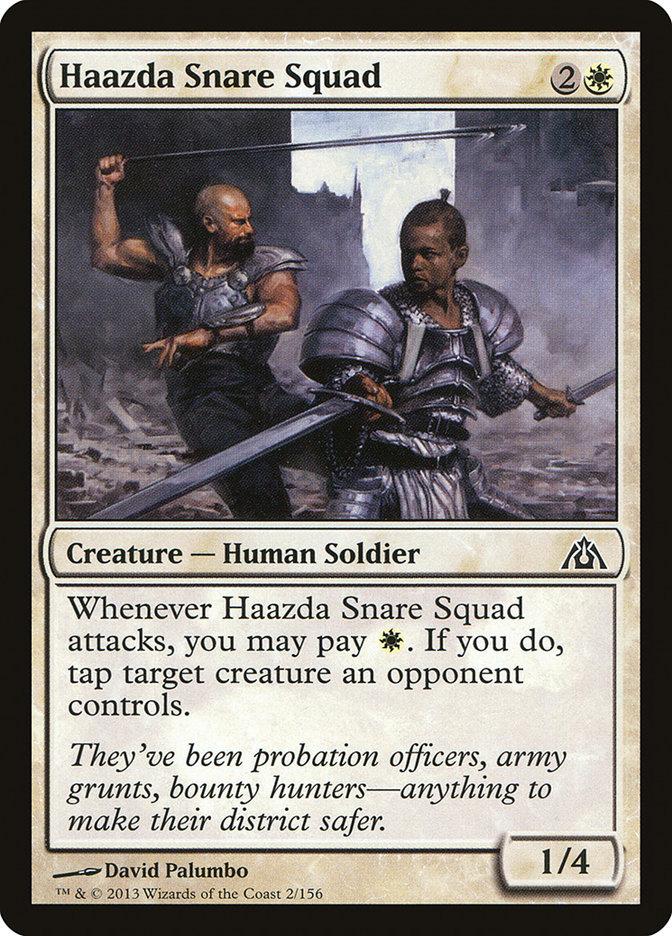 **4x FOIL Haazda Snare Squad** DGM MTG Dragon's Maze Common MINT white