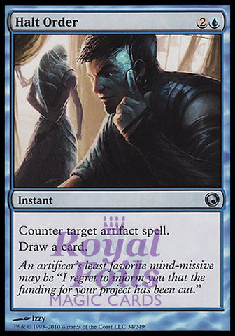 Halt Order 2x FOIL SOM MTG Scars of Mirrodin Uncommon MINT blue