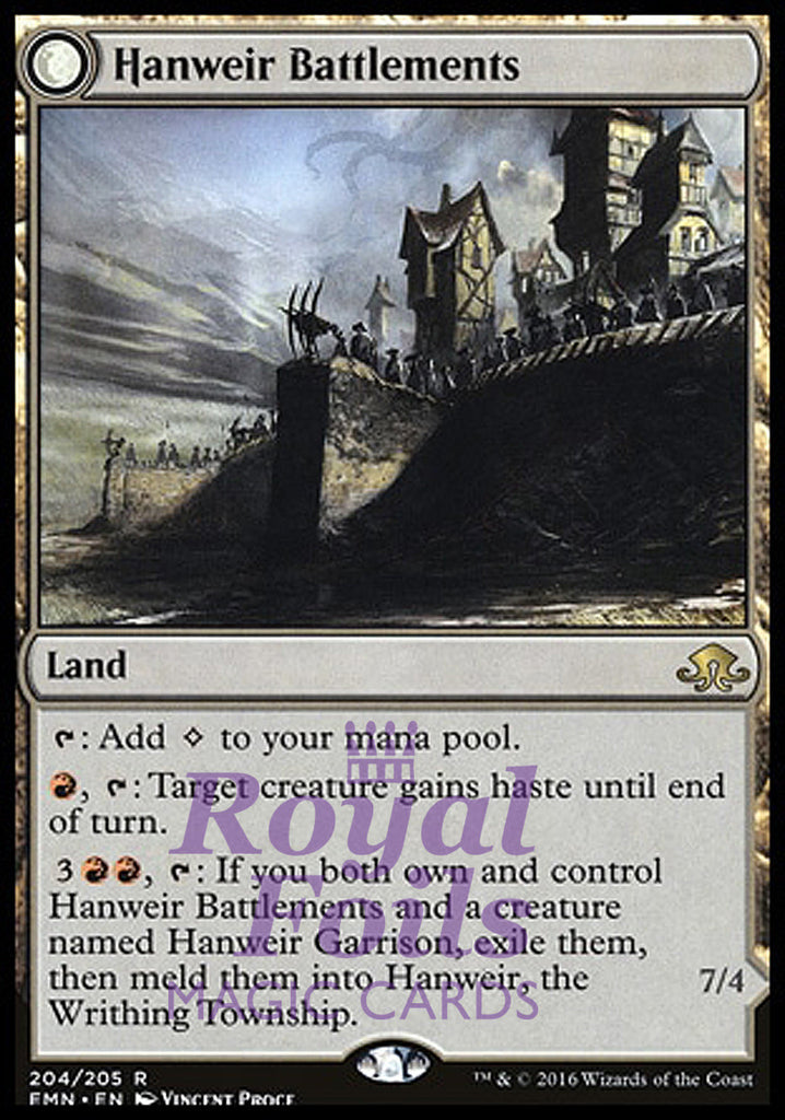 Hanweir Battlements 1x FOIL EMN MTG Eldritch Moon Rare MINT land