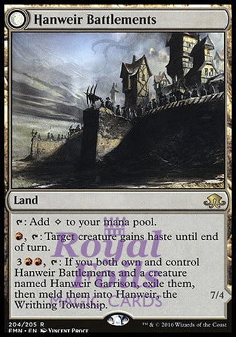 Hanweir Battlements 1x FOIL EMN MTG Eldritch Moon Rare MINT land