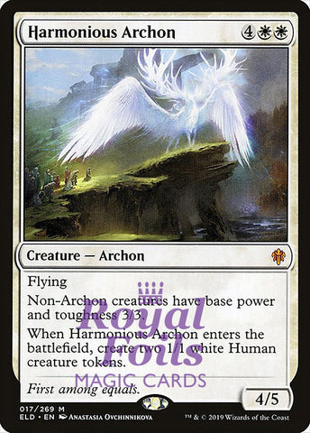 **1x FOIL Harmonious Archon** ELD MTG Throne of Eldraine Mythic MINT white