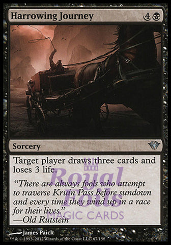 Harrowing Journey 5x FOIL DKA MTG Dark Ascension Uncommon NM black