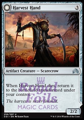 Harvest Hand // Scrounged Scythe 2x FOIL SOI MTG Shadows Over Innistrad Uncommon MINT artifact