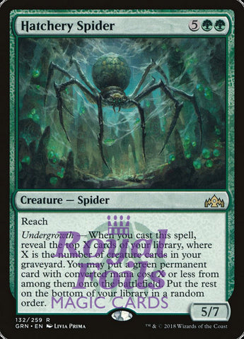 Hatchery Spider 1x FOIL GRN MTG Guilds of Ravnica Rare MINT green