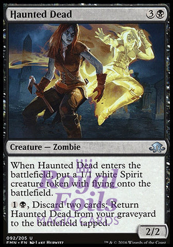 Haunted Dead 1x FOIL EMN MTG Eldritch Moon Uncommon MINT black