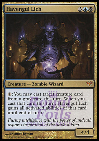 Havengul Lich 1x FOIL DKA MTG Dark Ascension Mythic NM- blue black