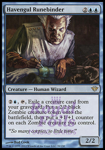Havengul Runebinder 3x FOIL DKA MTG Dark Ascension Rare 2 MT 1 NM blue