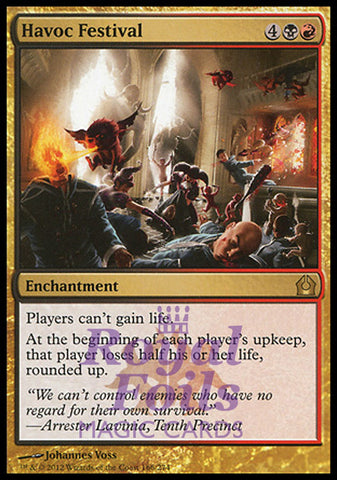 **1x FOIL Havoc Festival** RTR MTG Return to Ravnica Rare MINT black red