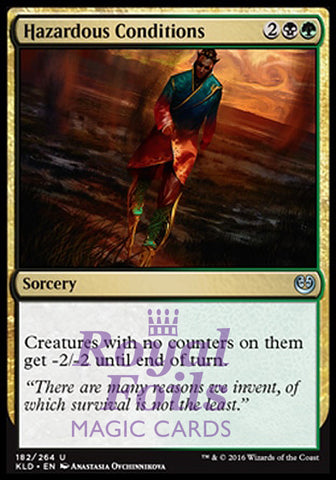 Hazardous Conditions 4x FOIL KLD MTG Kaladesh Uncommon MINT black green