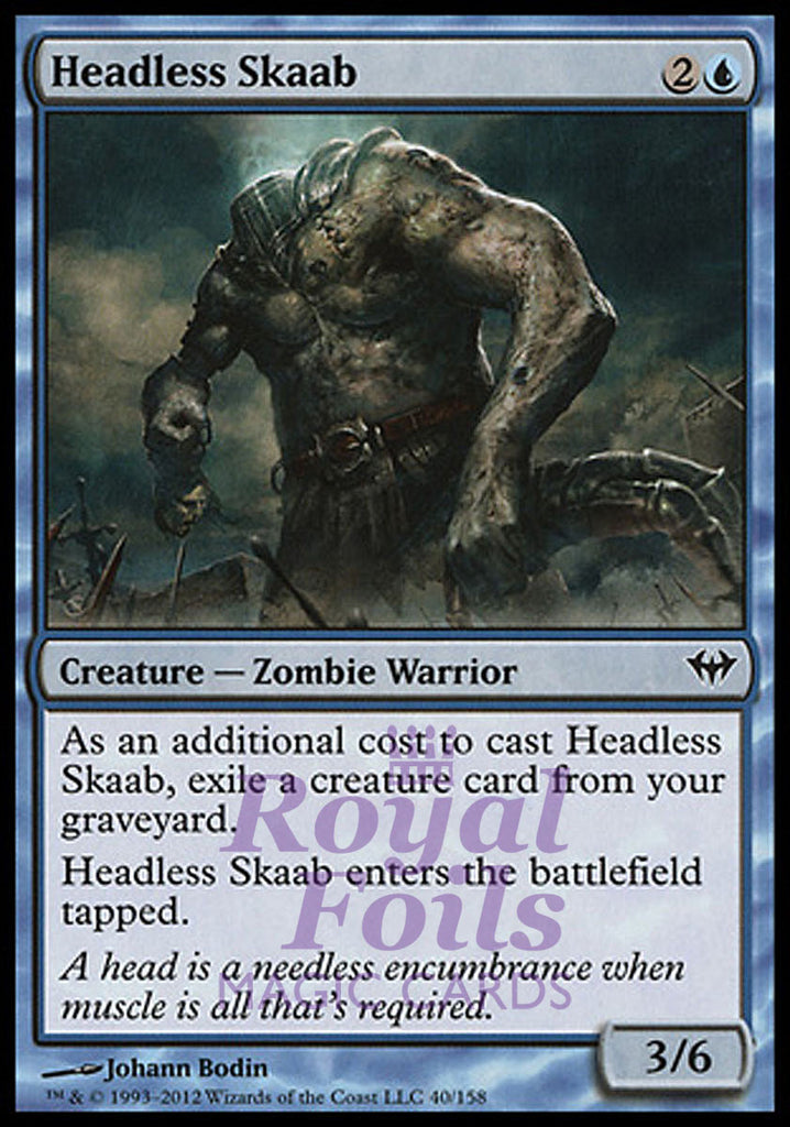 Headless Skaab 4x FOIL DKA MTG Dark Ascension Common 3 MINT 1 NM blue