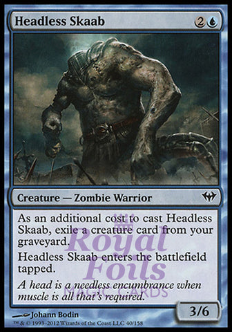Headless Skaab 4x FOIL DKA MTG Dark Ascension Common 3 MINT 1 NM blue