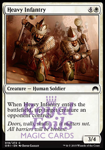 **4x FOIL Heavy Infantry** ORI MTG Magic Origins Common MINT white