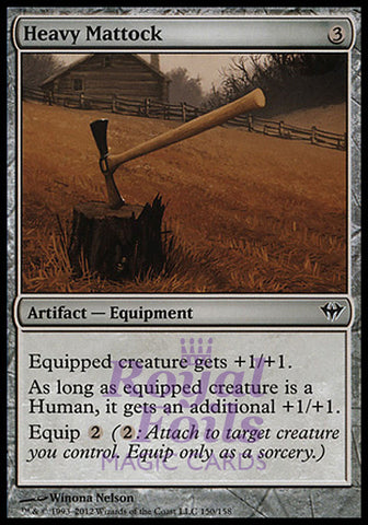 Heavy Mattock 4x FOIL DKA MTG Dark Ascension Common MINT artifact