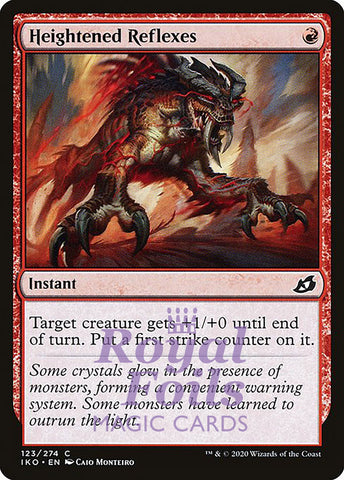 Heightened Reflexes 4x FOIL IKO MTG Ikoria Common MINT red