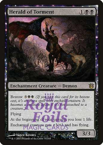 Herald of Torment 2x FOIL BNG MTG Born of the Gods Rare MINT black
