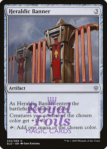 Heraldic Banner 1x FOIL ELD MTG Throne of Eldraine Uncommon MINT artifact