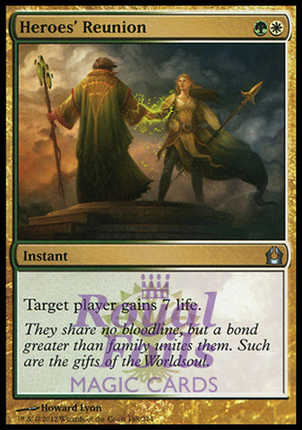 Heroes' Reunion 2x FOIL RTR MTG Return to Ravnica Uncommon MINT green white