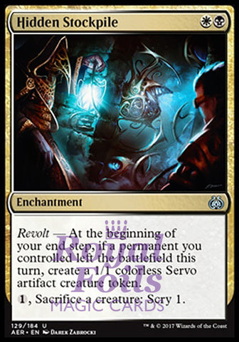 Hidden Stockpile 1x FOIL AER MTG Aether Revolt Uncommon MINT white black