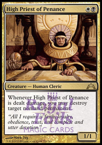 **1x FOIL High Priest of Penance** GTC MTG Gatecrash Rare MINT white black