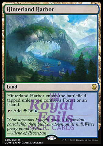 **1x FOIL Hinterland Harbor** DOM MTG Dominaria Rare MINT green blue land