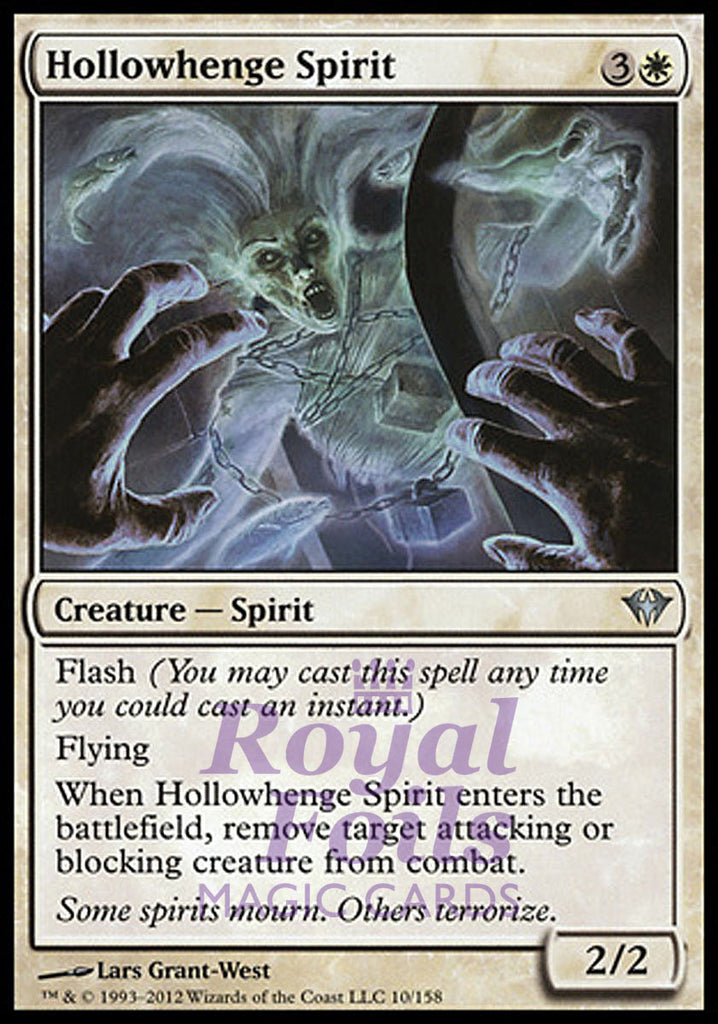 **2x FOIL Hollowhenge Spirit** DKA MTG Dark Ascension Uncommon MINT white