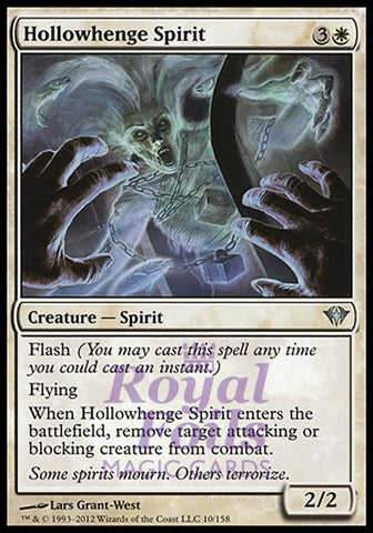 Hollowhenge Spirit 2x FOIL DKA MTG Dark Ascension Uncommon MINT white