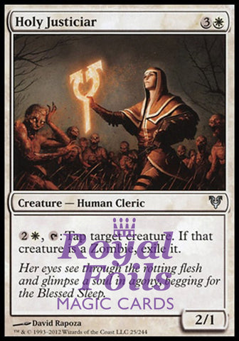 **3x FOIL Holy Justiciar** AVR MTG Avacyn Restored Uncommon MINT white
