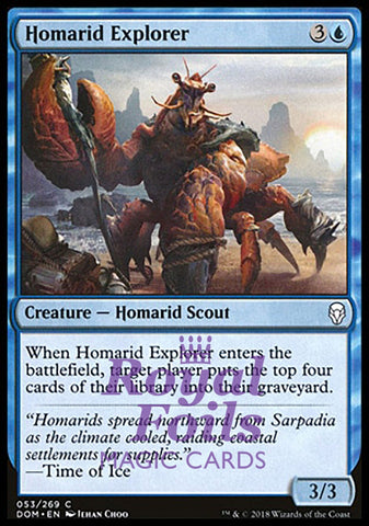Homarid Explorer 4x FOIL DOM MTG Dominaria Common MINT blue