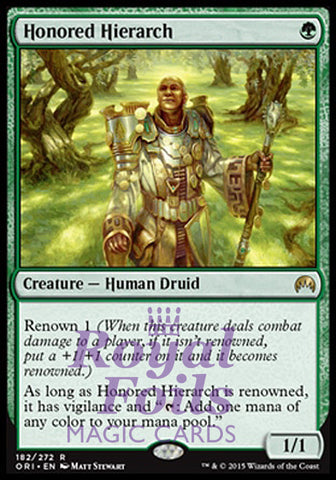 **1x FOIL Honored Hierarch** ORI MTG Magic Origins Rare MINT green