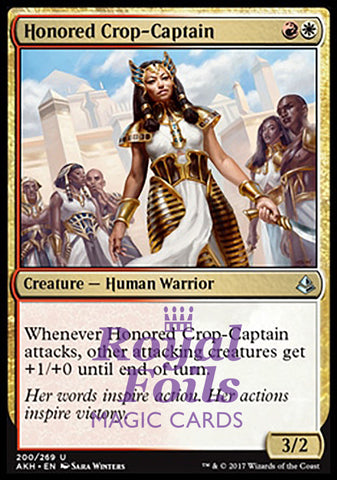 **1x FOIL Honored Crop-Captain** AKH MTG Amonkhet Uncommon MINT red white