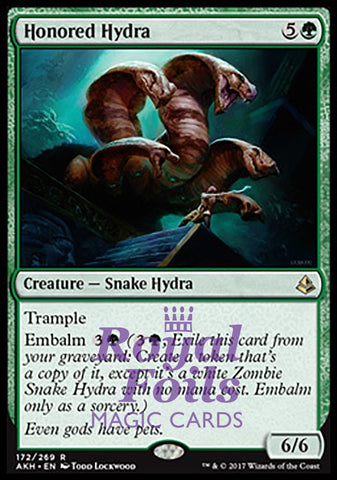 **2x FOIL Honored Hydra** AKH MTG Amonkhet Rare MINT green