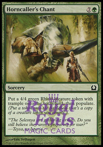 Horncaller's Chant 4x FOIL RTR MTG Return to Ravnica Common MINT green