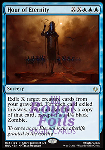 Hour of Eternity 2x FOIL HOU MTG Hour of Devastation Rare MINT blue